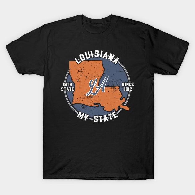 Louisiana My State Patriot State Tourist Gift T-Shirt by atomguy